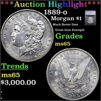 ***Auction Highlight*** 1889-o Morgan Dollar $1 Gr