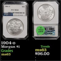 1904-o Morgan Dollar $1 Graded ms63 By PCI