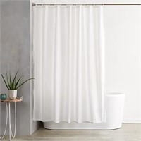 Amazon Basics Waffle Knit Shower Curtain - White