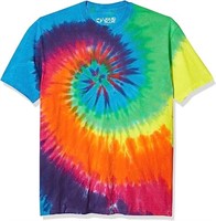 Liquid Blue Mens Rainbow Spiral T-Shirt Medium