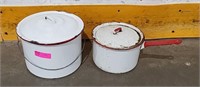 2 Vintage Matching Pots