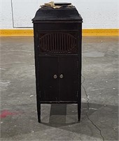 Vintage record Player with records - 17"×43"