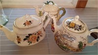 ASSORTED TEA POTS, SADLER, MISC