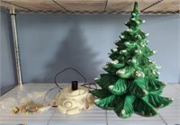 CERAMIC CHRISTMAS TREE AND LIGHT BASE