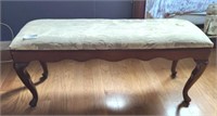 QUEEN ANNE UPHOLSTERED BENCH