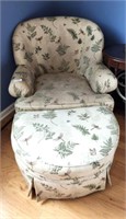 UPHOLSTERED CHAIR SHOWS WEAR