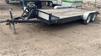 (ARRIVED 6-9-23) 17ft x 7ft Tandem Axel Trailer