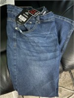 New Pair Blu Roc Stretch Denim Jeans Size 38x30