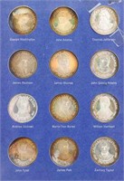 36 Sterling Silver Presidents Commemorative Medal
