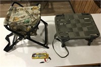 Camp Stools and Electronic Fish Hook - Donated by