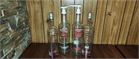 Empty Kirkland and Smirnoff 1.75 Ltd. Bottles