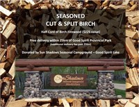 Half Cord of Birch Firewood -Donated by SunShadows
