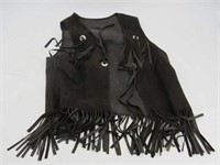 Suede Leather Vest with Tassels