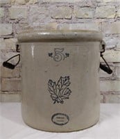 5 Gallon Western Stoneware Crock, Vintage