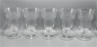 Vintage Etched Glasses