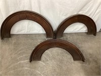 (3) Wooden Architectural Arches, (2)-35 1/2” x