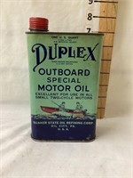 Duplex(Quaker State) Outboard Motor Oil Can, 6