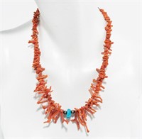 Jewelry Branch Coral & Turquoise Necklace