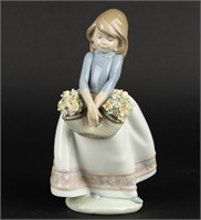 Lladro Porcelain Figurine 5467 May Flowers Girl