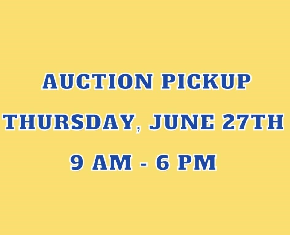 June 26 - Online Only Auction