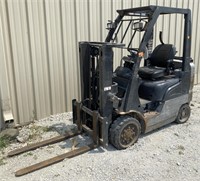 2005 Nissan MCPL02A20LV 4000lb LPG Forklift with