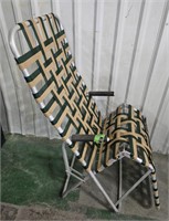 Reclining Folding Lawn Chair 57"