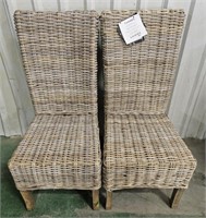 Safavieh Furniture Wicker Chairs 39"x17"x25"