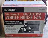 Everbilt 5400-7800 CFM 30" Belt Driven Whole