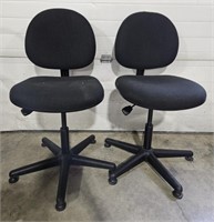 Adjustable Swivel Chairs 37"x17"x19" (bidding 2