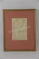 1920's - 30's Picasso Male Ballet Dancer Etching