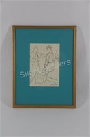 1920's - 30's Picasso Male Ballet Dancer Etching