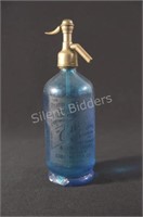 1930's-40's  Soda / Seltzer Blue Bottle Eudo