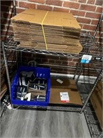 Wire Shelving Unit w/ Contents