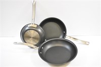 3 KIRKLAND FRYING PANS - SLIGHTLY USED