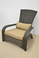 RATTAN WICKER YARD CHAIR  - SUNBRELLA