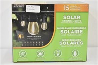 STRING OF 15 SOLAR LIGHTS - LIKE NEW