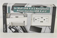 IN WALL USB A & C WALL OUTLETS