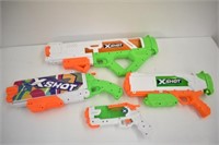 4 XSHOT WATER GUNS