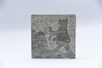 Ralph Hotson Bas-Relief Signed Soapstone Carving
