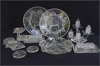 Cut Glass Shakers, Coaster Set, Butter Dishes