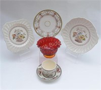 Royal Doulton Plates, Red Amberina Daisy Bowl