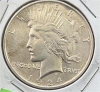 1924 Peace Silver Dollar CH BU