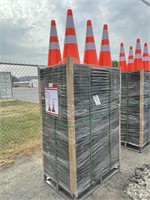 (250) New PVC 28" Traffic Cones