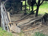 CONTENTS OF BARN AND LUMBER UNDER TREE