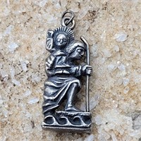 JAMES AVERY STERLING SILVER ST CHRISTOPHER