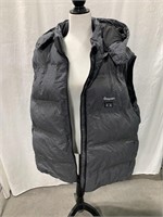 GREY WINTER VEST WITH HOOD SIZE 3XL