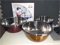 3 pc Stainless Steel Bowl Set - new