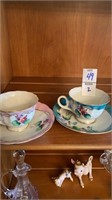 2 tea cups with saucers Halsey Fifth - Japan