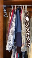 Closet Lot of Ladies Jackets, sweaters. One suede