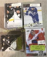 Collectable upper deck hockey cards.